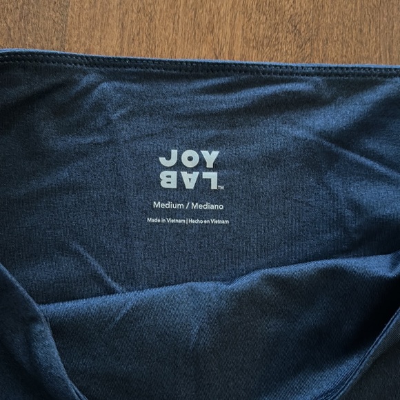 Joylab Women Size M Blue Leggings Silver Metallic Detailing 7/8 Length - NWOT - Picture 5 of 5